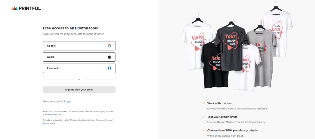 Printful-电商POD一件代发平台