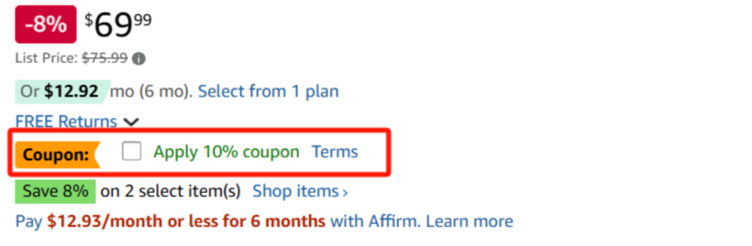 亚马逊优惠券新规:从“折扣比例”到“券后价直显”