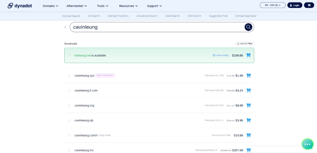 Dynadot域名注册商
