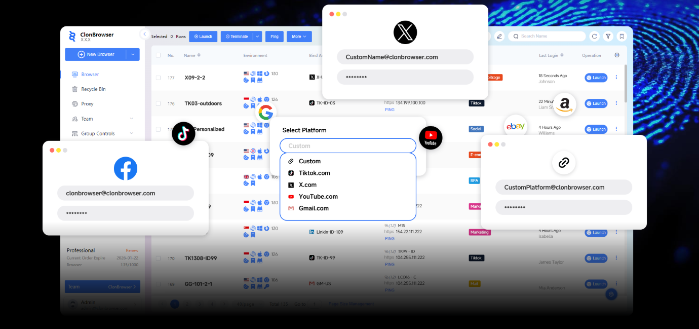 ClonBrowser指纹浏览器