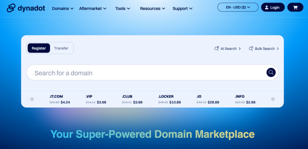 Dynadot-域名注册服务商