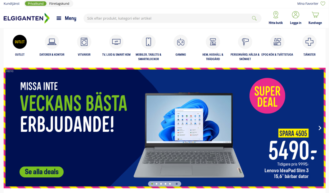Elgiganten-瑞典电商平台