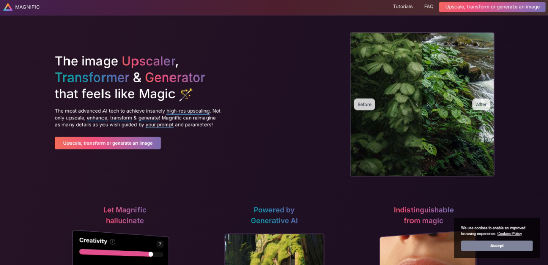Magnific AI-图片无损放大工具