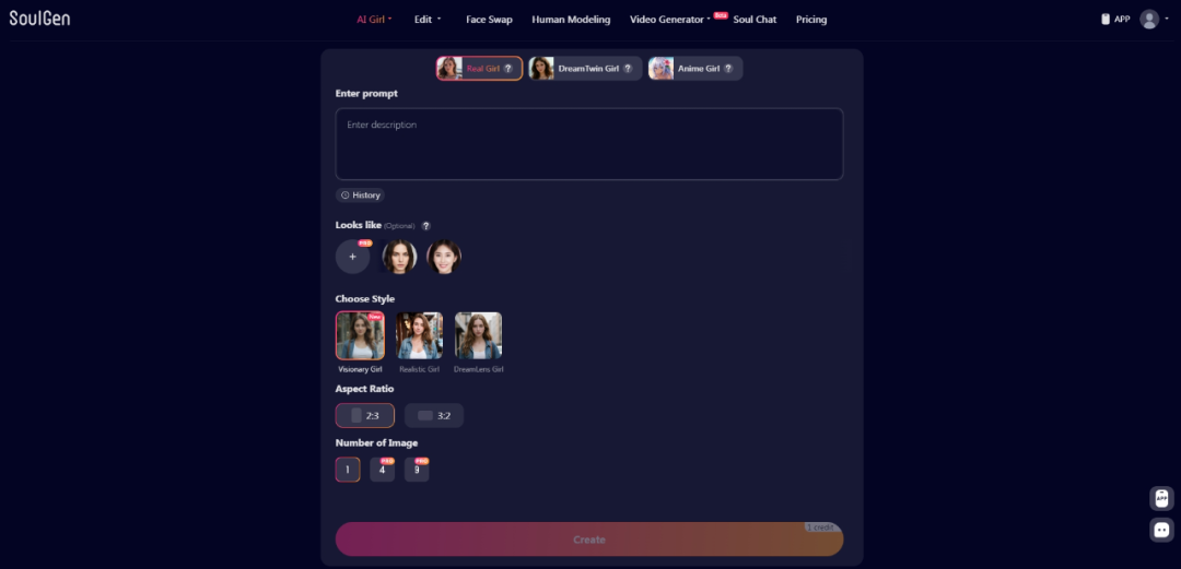 SoulGen AI-AI图像生成工具