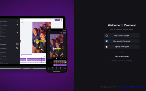 Zeemo AI-视频字幕生成工具
