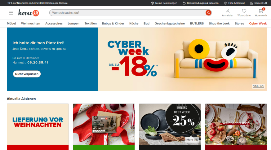 Home24-欧洲家具家居购物网站